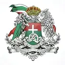 Hungarian flag tattoo design idea