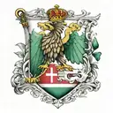 Hungarian flag tattoo design idea