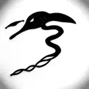 black swan  tattoo design idea