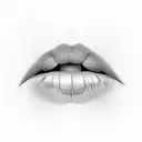 lips bitting cherry tattoo design idea