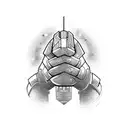 Thanos Infinity Gauntlet tattoo design idea