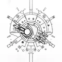 Thanos Infinity Gauntlet tattoo design idea