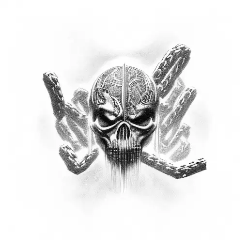 "Through strength, I gain power. Through power, I gain victory. Through victory, my chains are broken" tattoo design idea