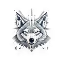 lobo  tattoo design idea