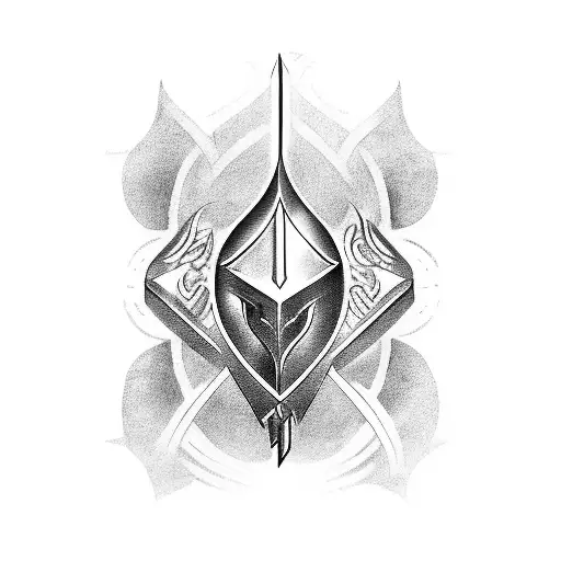 Narsil sword from llord of the rings tattoo design idea