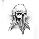 Sauron skull from lotr  tattoo design idea
