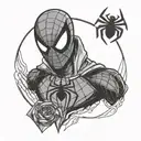 spiderman into the spiderverse tattoo design idea
