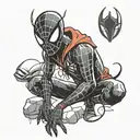 spiderman into the spiderverse tattoo design idea