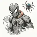 spiderman into the spiderverse tattoo design idea