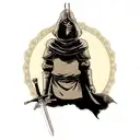 dark souls sword mask tattoo design idea