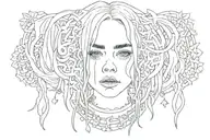 Billie Eilish tattoo design idea