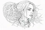 Billie Eilish tattoo design idea