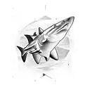 bull shark tattoo design idea