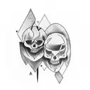 "2nd of 3" and "My brother & Sister's keeper tattoo design idea