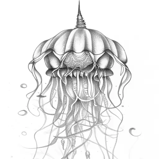 Jellyfish tattoo design idea