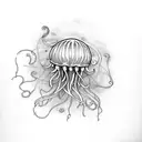 Jellyfish tattoo design idea