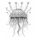 Jellyfish tattoo design idea