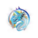 Dragon storm tattoo design idea