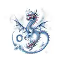 Dragon storm tattoo design idea