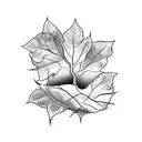 poison Ivy plant with the date 16-04-2023 tattoo design idea