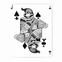 playing card joker tattoo design idea
