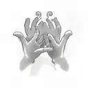 A pair of hands reaching towards a dove, symbolizing peace and sobriety tattoo design idea
