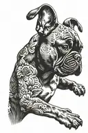 french bulldog calf tattoo tattoo design idea