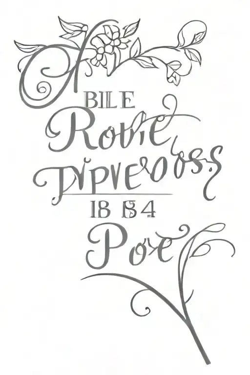 Bible Verse Proverbs 18:24 tattoo design idea