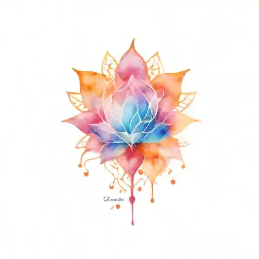 energy, expansion, life, yoga tattoo design idea