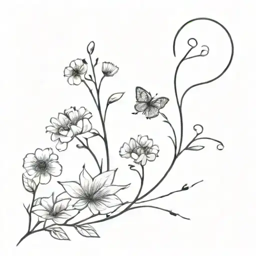 queen Maeve meadow filled with black tattoo design idea