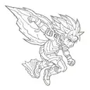 Inazuma Eleven lightning tattoo design idea