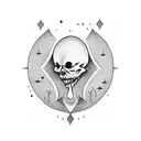 ghost reading tattoo design idea