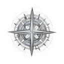 Description: Create an AI-generated artwork inspired by the symbolism of a compass, representing guidance, exploration,  tattoo design idea
