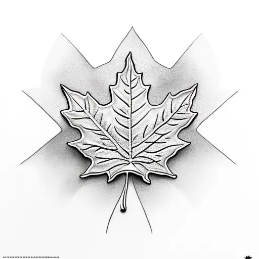 Maple Leaf tattoo design idea