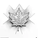 Maple Leaf tattoo design idea