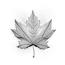 Maple Leaf tattoo design idea