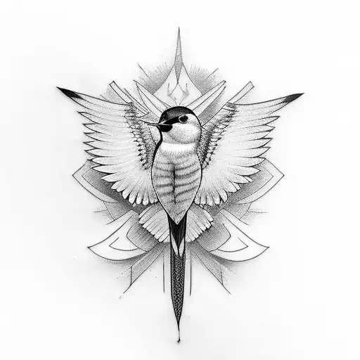Swallow Bird tattoo design idea