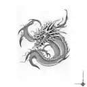 japanese, dragon, water, sleeve, waves, hd tattoo design idea