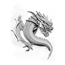 japanese, dragon, water, sleeve, waves, hd tattoo design idea