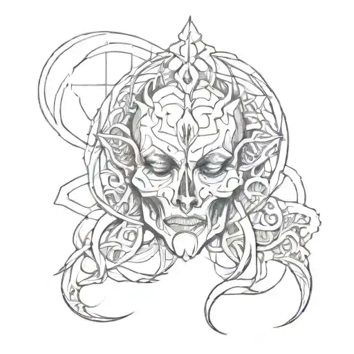 Awakened soul  tattoo design idea
