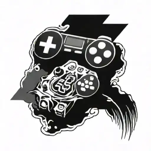 memorial tattoo with date based on video games tattoo design idea