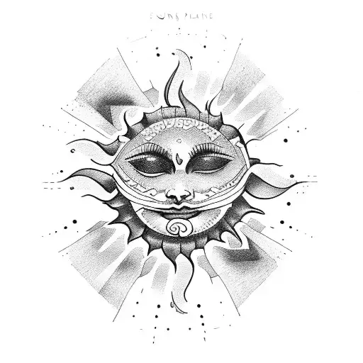 sun armband  tattoo design idea