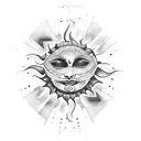sun armband  tattoo design idea