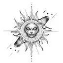 sun armband  tattoo design idea