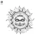 sun armband  tattoo design idea