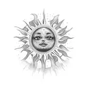 sun armband  tattoo design idea