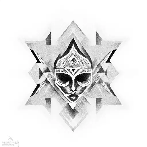 mana ray tattoo design idea