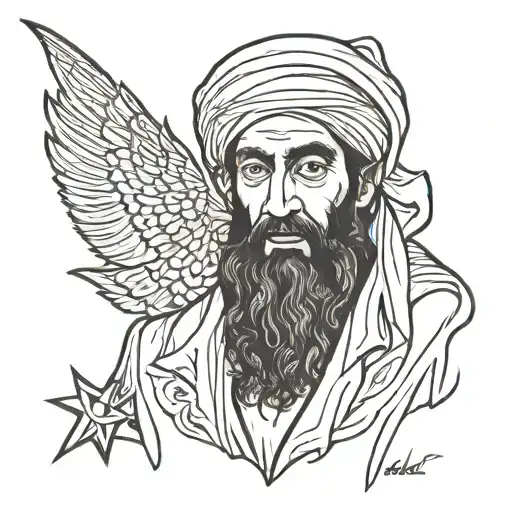 osama bin laden slut tattoo design idea