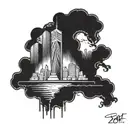 9/11 sexy slut tattoo design idea