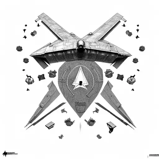bombs, b2 stealth bomber, military tattoo design idea